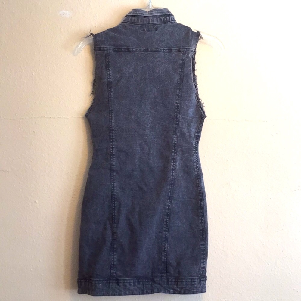 Motel Rocks Denim Dress Small - Picture 2 of 6